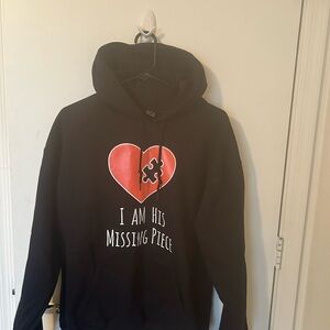 Gildan Black and Red Sweaters Casual Graphic Design